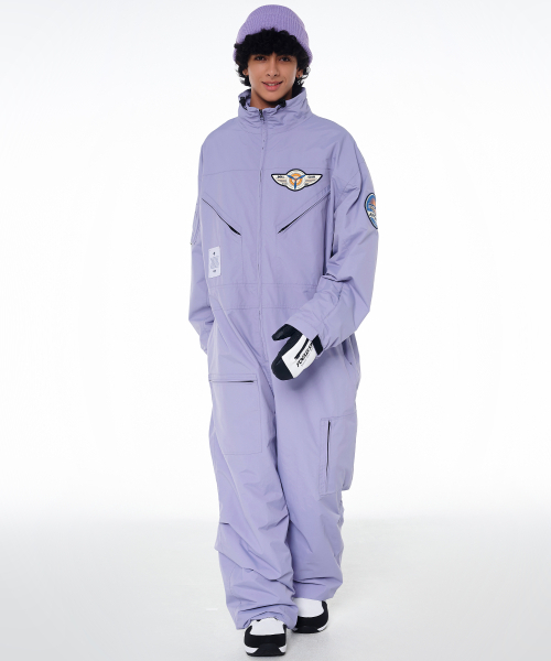 DOLL OUTERWEAR(ドラ アウターウェア)の「2425 ボルカン ボードウェア ワーク ジャンプスーツ ライトパープル 男女共用(つなぎ/オールインワン・レディース・その他・X-SMALL/SMALL/MEDIUM/LARGE/X-LARGE)」の5枚目の写真
