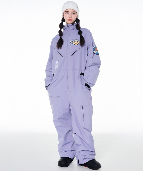 DOLL OUTERWEAR(ドラ アウターウェア)の「2425 ボルカン ボードウェア ワーク ジャンプスーツ ライトパープル 男女共用(つなぎ/オールインワン・レディース・その他・X-SMALL/SMALL/MEDIUM/LARGE/X-LARGE)」の6枚目の写真