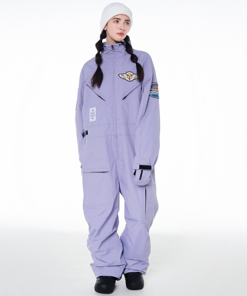 DOLL OUTERWEAR(ドラ アウターウェア)の「2425 ボルカン ボードウェア ワーク ジャンプスーツ ライトパープル 男女共用(つなぎ/オールインワン・レディース・その他・X-SMALL/SMALL/MEDIUM/LARGE/X-LARGE)」の7枚目の写真