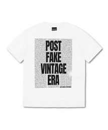 DURT（ ）の「FAKE VINTAGE HALF SLEEVE TEE (WHITE)（Tシャツ/カットソー）」