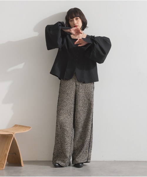 OandI（オーアンドアイ）の「ツイードフリンジカーブパンツ（その他パンツ・レディース・ブラウン/ブラック・FREE）」の11枚目の写真