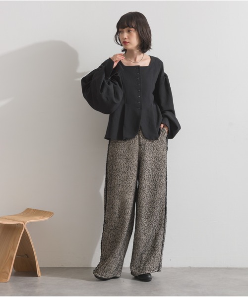 OandI（オーアンドアイ）の「ツイードフリンジカーブパンツ（その他パンツ・レディース・ブラウン/ブラック・FREE）」の12枚目の写真