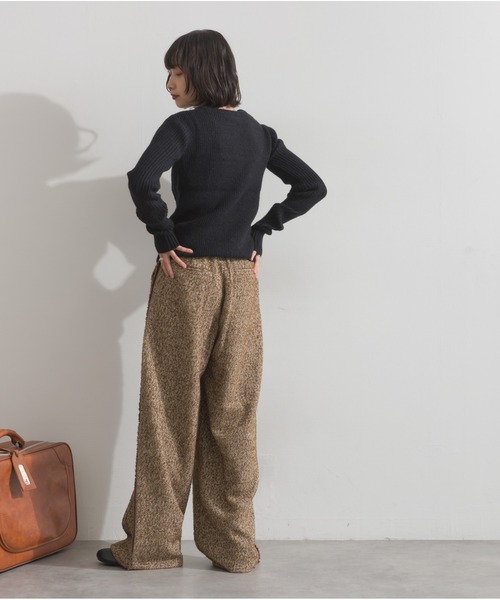 OandI（オーアンドアイ）の「ツイードフリンジカーブパンツ（その他パンツ・レディース・ブラウン/ブラック・FREE）」の21枚目の写真