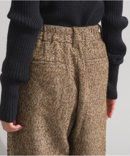 OandI（オーアンドアイ）の「ツイードフリンジカーブパンツ（その他パンツ・レディース・ブラウン/ブラック・FREE）」の6枚目の写真
