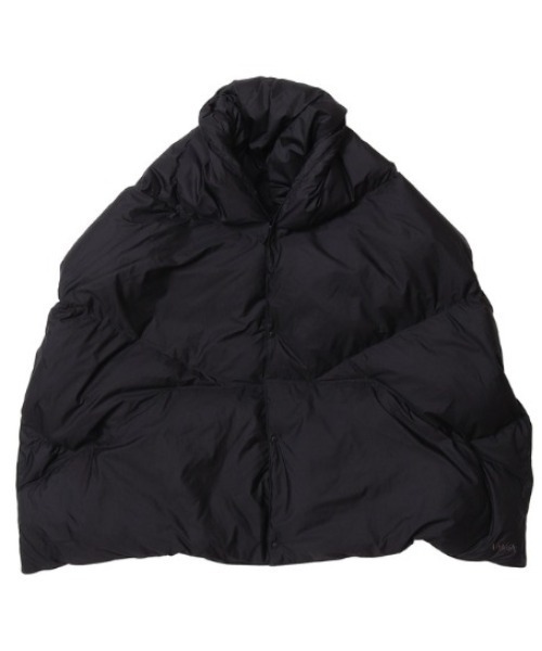 NANGA（ナンガ）の「ナンガ  DOWN PONCHO MUFFLER（マフラー・レディース・アイボリー/ブラック・FREE）」の2枚目の写真