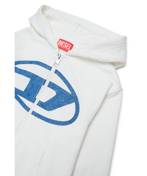 DIESEL（ディーゼル）の「キッズ ジップアップパーカー SLOGY OVER（パーカー・キッズ・ブラック/オフホワイト・16Y/4Y/10Y/12Y/6Y/8Y/14Y）」の10枚目の写真