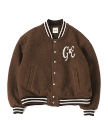 GARDEN EXPRESS（ガーデンエクスプレス）の「Wool Boucle Varsity Jacket (brown)（MA-1）」