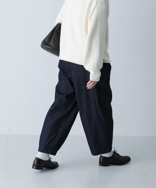 かぐれ（カグレ）の「デニムクロップドパンツ（デニムパンツ・レディース・インディゴブルー・FREE）」の2枚目の写真