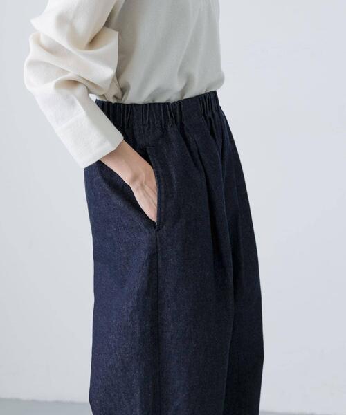 かぐれ（カグレ）の「デニムクロップドパンツ（デニムパンツ・レディース・インディゴブルー・FREE）」の11枚目の写真