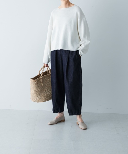 新品　かぐれ　デニム　クロップドパンツ デニムクロップドパンツ（デニムパンツ）｜かぐれ（カグレ）の