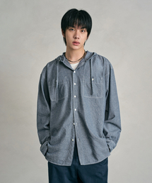 DECET（デケト）の「Chambray Over Hood Shirt DCSH009LightBlue（シャツ/ブラウス）」