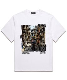 VANNWORKS（バンワークス）の「COLOR BALANCE TYPO オーバーサイズ 半袖Tシャツ (VS0123) ホワイト（Tシャツ/カットソー）」