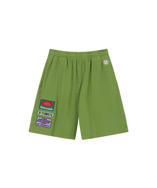 AFTERMATH(アフターマス)の「WAFFLE SHORTS (GREEN)(その他パンツ・レディース・グリーン・LARGE/X-LARGE/MEDIUM)」の1枚目の写真