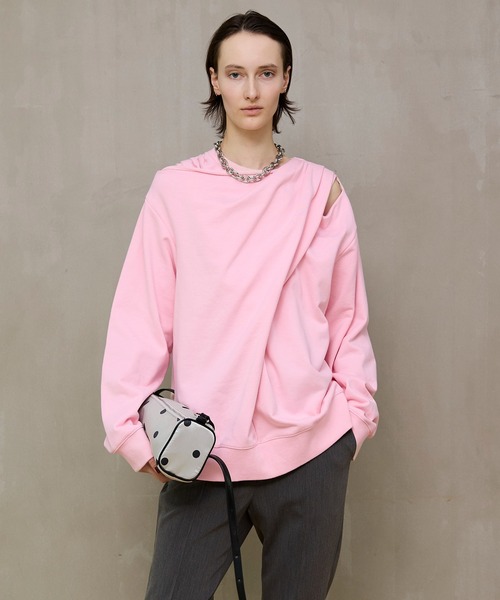 Twist Cut-Off Sweat Top/ツイストカットオフスウェットトップ