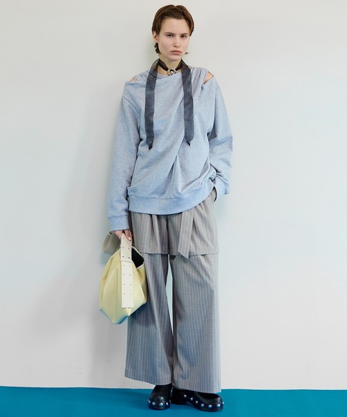 Twist Cut-Off Sweat Top/ツイストカットオフスウェットトップ