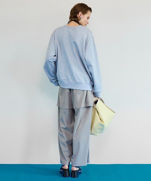 MAISON SPECIAL（メゾンスペシャル）の「Twist Cut-Off Sweat Top
