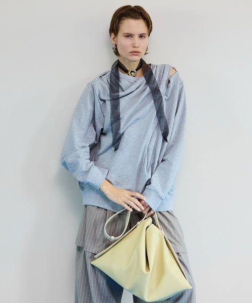 Twist Cut-Off Sweat Top/ツイストカットオフスウェットトップ