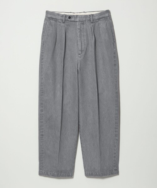 Steven Alan＞ 13.5oz デニム インツープリーツ ドレス トラウザーズ