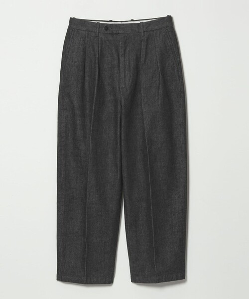 Steven Alan＞ 13.5oz デニム インツープリーツ ドレス トラウザーズ
