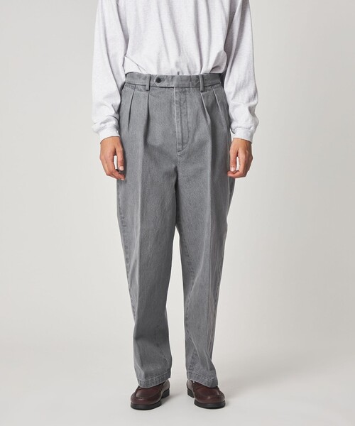 Steven Alan（スティーブンアラン）の「＜Steven Alan＞ 13.5oz デニム インツープリーツ ドレス トラウザーズ（スラックス・メンズ・ネイビー/ブラック・S/M/L/XL）」の16枚目の写真