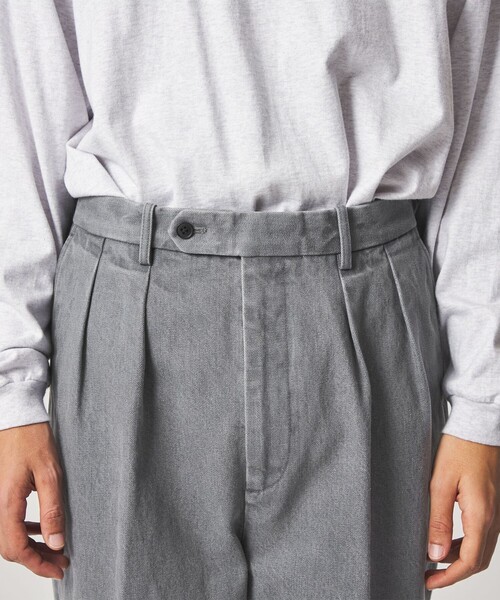 Steven Alan（スティーブンアラン）の「＜Steven Alan＞ 13.5oz デニム インツープリーツ ドレス トラウザーズ（スラックス・メンズ・ネイビー/ブラック・S/M/L/XL）」の19枚目の写真