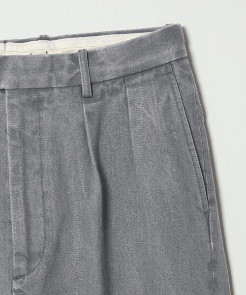Steven Alan＞ 13.5oz デニム インツープリーツ ドレス トラウザーズ