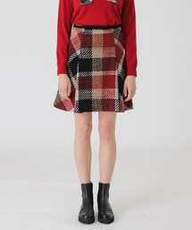 BLUE LABEL CRESTBRIDGE | 【10th ANNIVERSARY】クレストブリッジチェックロービングツィードフレアスカート(スカート)