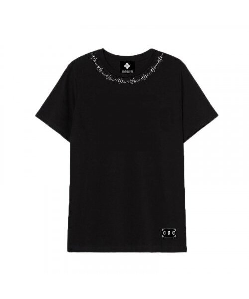 EIGHTVOLUME(エイトボリューム)の「EVフレイムロゴオーバーサイズ半袖Tシャツ(ブラック)(Tシャツ/カットソー・メンズ・その他・MEDIUM/LARGE)」の1枚目の写真