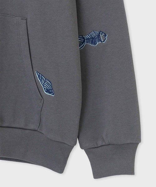 Paul Smith（ポールスミス）の「"Travel Print" パーカ / 163508 182T（パーカー・メンズ・グレー/ブラック・MEDIUM/X-LARGE/LARGE）」の3枚目の写真