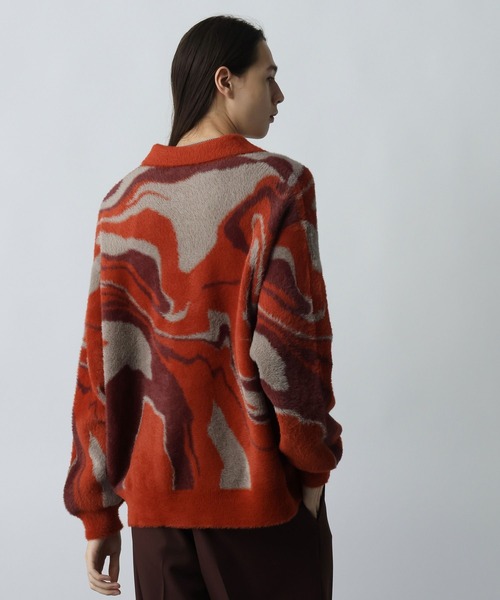 HARE(ハレ)の「ガラシャギーニットポロ(HARE)(ニット/セーター・メンズ・オレンジ/ブラック/グレー・FREE)」の17枚目の写真