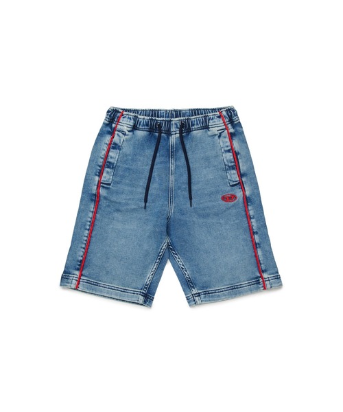 DIESEL(ディーゼル)の「キッズ ジョグ ショートパンツ D-AXOR-SHORT-J JJJ(デニムパンツ・キッズ・インディゴブルー・8Y/4Y/14Y/10Y/6Y/12Y/16Y)」の5枚目の写真