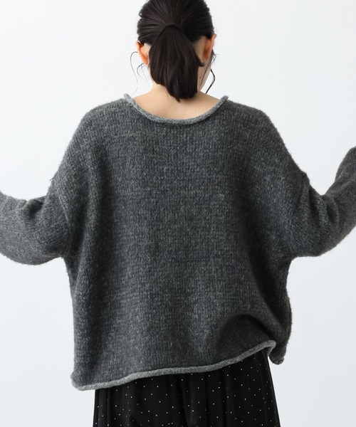 studio CLIP(スタディオクリップ)の「《natural by clip》3.5ゲージフェレットタッチプルオーバー(ニット/セーター・レディース・チャコール/ブルー/グレイッシュベージュ・FREE)」の17枚目の写真