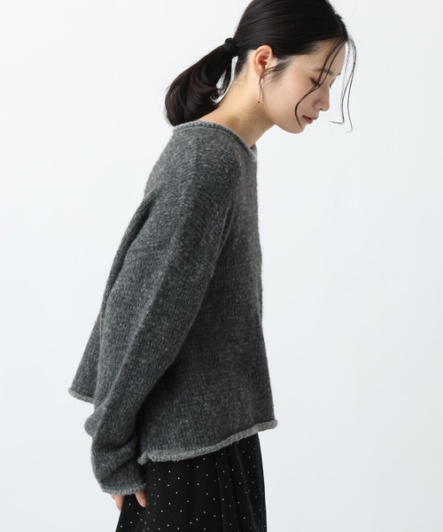 studio CLIP(スタディオクリップ)の「《natural by clip》3.5ゲージフェレットタッチプルオーバー(ニット/セーター・レディース・チャコール/ブルー/グレイッシュベージュ・FREE)」の19枚目の写真