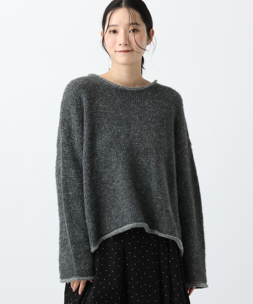 studio CLIP(スタディオクリップ)の「《natural by clip》3.5ゲージフェレットタッチプルオーバー(ニット/セーター・レディース・チャコール/ブルー/グレイッシュベージュ・FREE)」の20枚目の写真