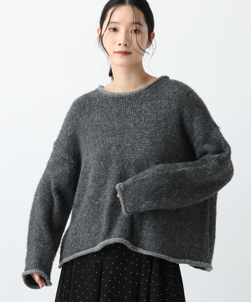studio CLIP(スタディオクリップ)の「《natural by clip》3.5ゲージフェレットタッチプルオーバー(ニット/セーター・レディース・チャコール/ブルー/グレイッシュベージュ・FREE)」の22枚目の写真