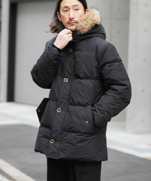 セール】770FP 撥水ベルテッドダウンコート（ダウンジャケット/コート