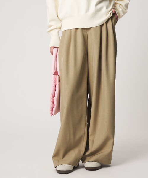 CITEN（シテン）の「＜CITEN＞3タックイージーワイドパンツ（その他パンツ・レディース・ブラック/ベージュ/グレー系・M/S/L）」の3枚目の写真