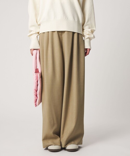 CITEN（シテン）の「＜CITEN＞3タックイージーワイドパンツ（その他パンツ・レディース・ブラック/ベージュ/グレー系・M/S/L）」の9枚目の写真