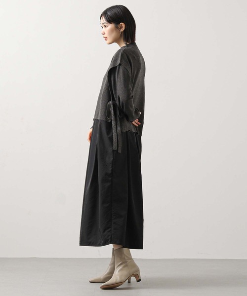 Gready Brilliant（グレディブリリアン）の「ベスト×ニットワンピｓｅｔ（ワンピース・レディース・チャコールグレー/ベージュ・FREE）」の4枚目の写真