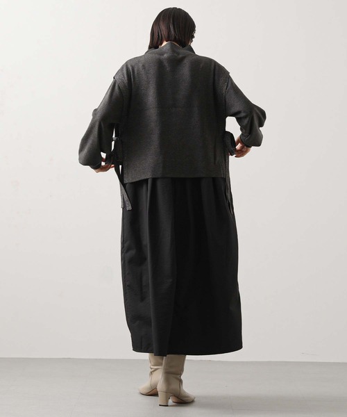 Gready Brilliant（グレディブリリアン）の「ベスト×ニットワンピｓｅｔ（ワンピース・レディース・チャコールグレー/ベージュ・FREE）」の5枚目の写真