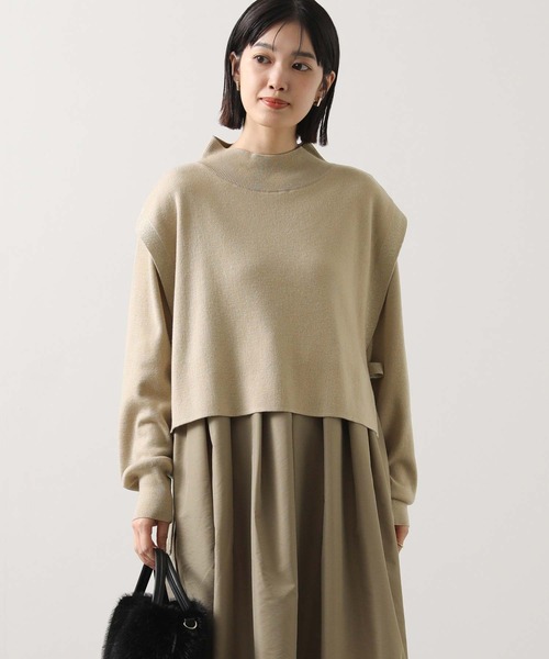 Gready Brilliant（グレディブリリアン）の「ベスト×ニットワンピｓｅｔ（ワンピース・レディース・チャコールグレー/ベージュ・FREE）」の12枚目の写真