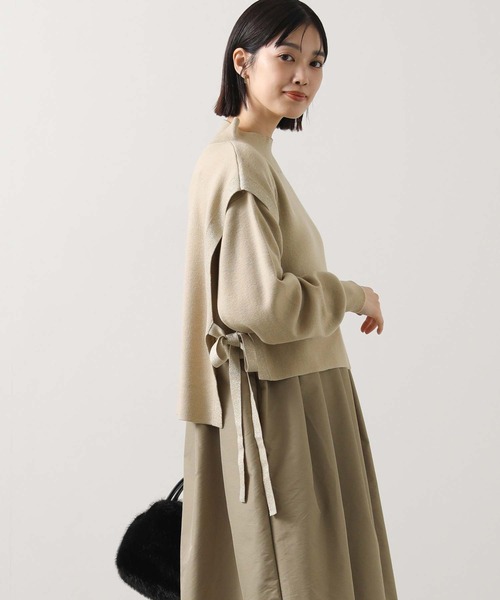 Gready Brilliant（グレディブリリアン）の「ベスト×ニットワンピｓｅｔ（ワンピース・レディース・チャコールグレー/ベージュ・FREE）」の13枚目の写真