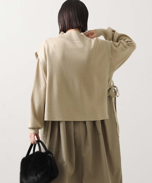 Gready Brilliant（グレディブリリアン）の「ベスト×ニットワンピｓｅｔ（ワンピース・レディース・チャコールグレー/ベージュ・FREE）」の14枚目の写真