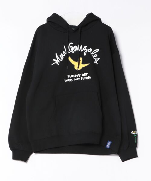 RiNc (リンク)の「【 MARK GONZALES 】 エンジェル プリント ロゴ プルオーバーパーカー(パーカー・メンズ・杢グレー/ブラック/ホワイト・M/L/XL)」の11枚目の写真