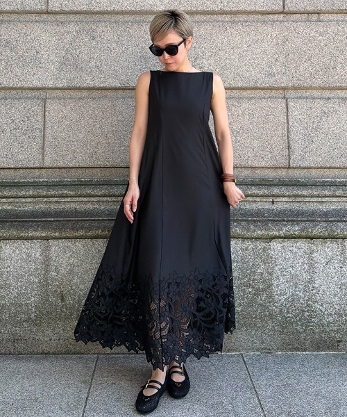 JENNE(ジェンヌ)の「エアリーサマーレースワンピース(ワンピース・レディース・ホワイト/ブラック・SMALL/MEDIUM)」の3枚目の写真