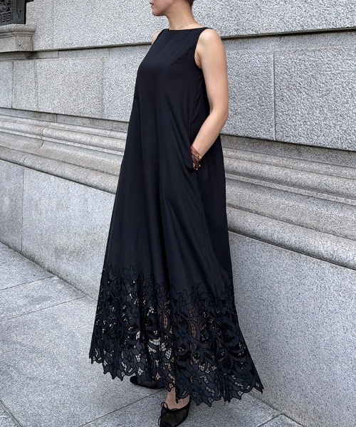 JENNE(ジェンヌ)の「エアリーサマーレースワンピース(ワンピース・レディース・ホワイト/ブラック・SMALL/MEDIUM)」の7枚目の写真