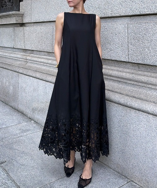 JENNE(ジェンヌ)の「エアリーサマーレースワンピース(ワンピース・レディース・ホワイト/ブラック・SMALL/MEDIUM)」の9枚目の写真