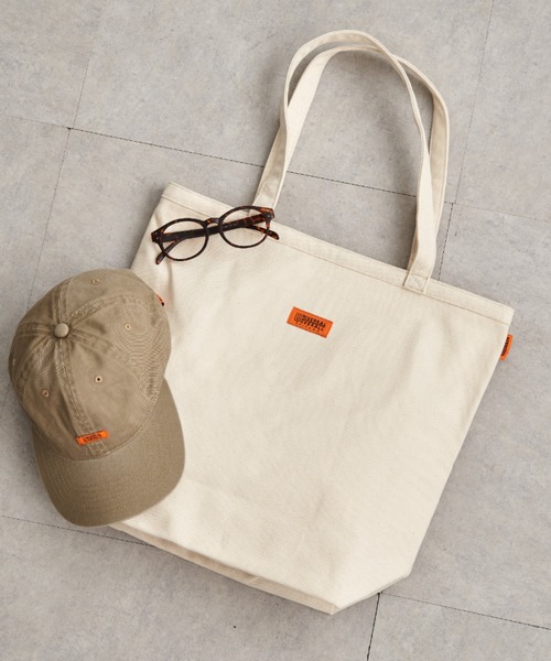 UNIVERSAL OVERALL（ユニバーサルオーバーオール）の「UNIVERSAL OVERALL ユニバーサルオーバーオール キャンバスダブルフェイストートバッグ（トートバッグ・メンズ・ブラック/グレー/オフホワイト/ライトグリーン・FREE）」の16枚目の写真