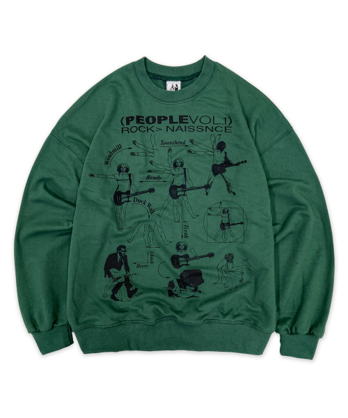 DEFYCLUBROBBERS(ディファイクラブロバース)の「Rock Naissnce Sweatshirt (Blue Green)(スウェット・レディース・その他・MEDIUM/LARGE)」の1枚目の写真