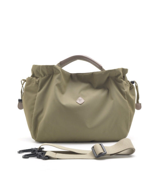 CLEDRAN（クレドラン）の「【軽量 リサイクル素材】CL3823 FORI 2WAY BAG（トートバッグ・レディース・ブラック/ベージュ/オリーブ・FREE）」の8枚目の写真